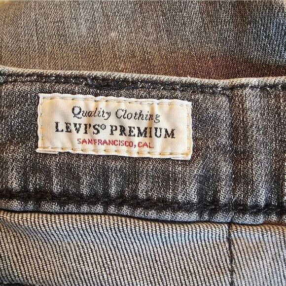 Levis Premium BIG E gray Jeans. 512 33 X 32" Inseam - Picture 8 of 9